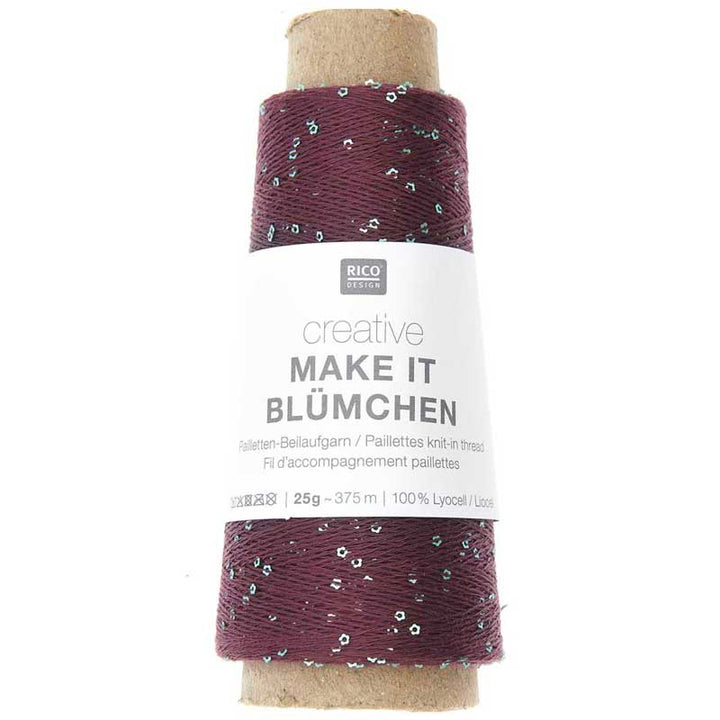 Creative Make It Blümchen garn fra Rico Design Bordeaux