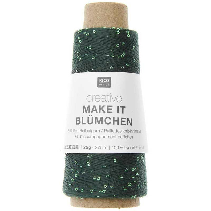 Creative Make It Blümchen garn fra Rico Design Mørkegrøn