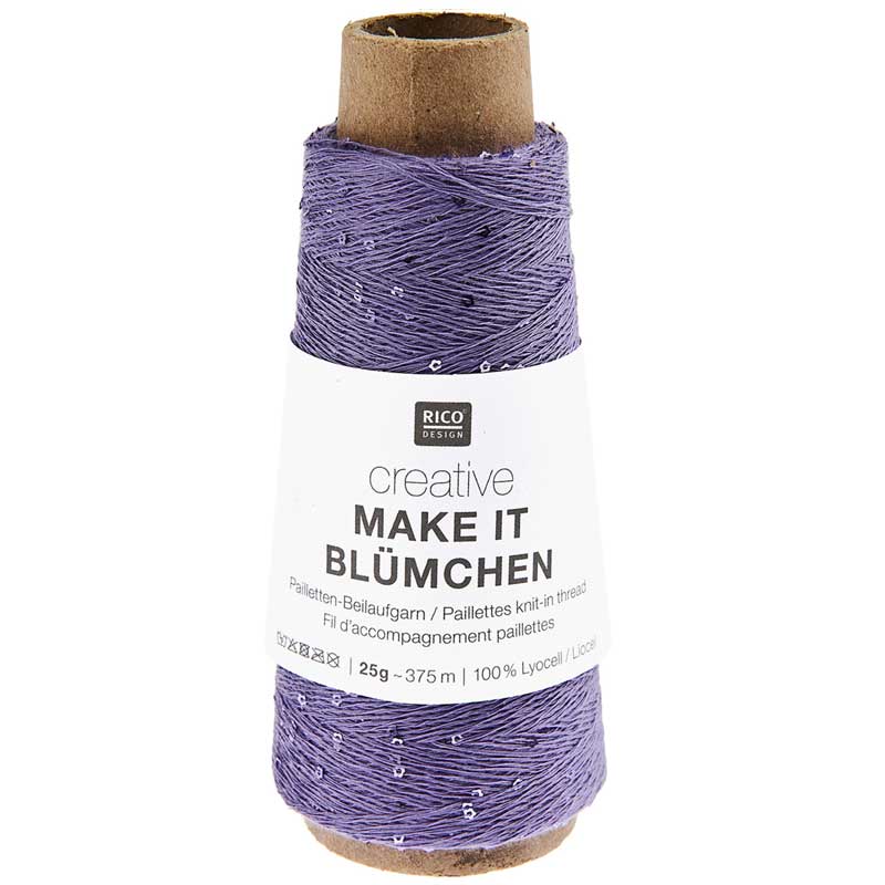 Creative Make It Blümchen garn fra Rico Design Lilla