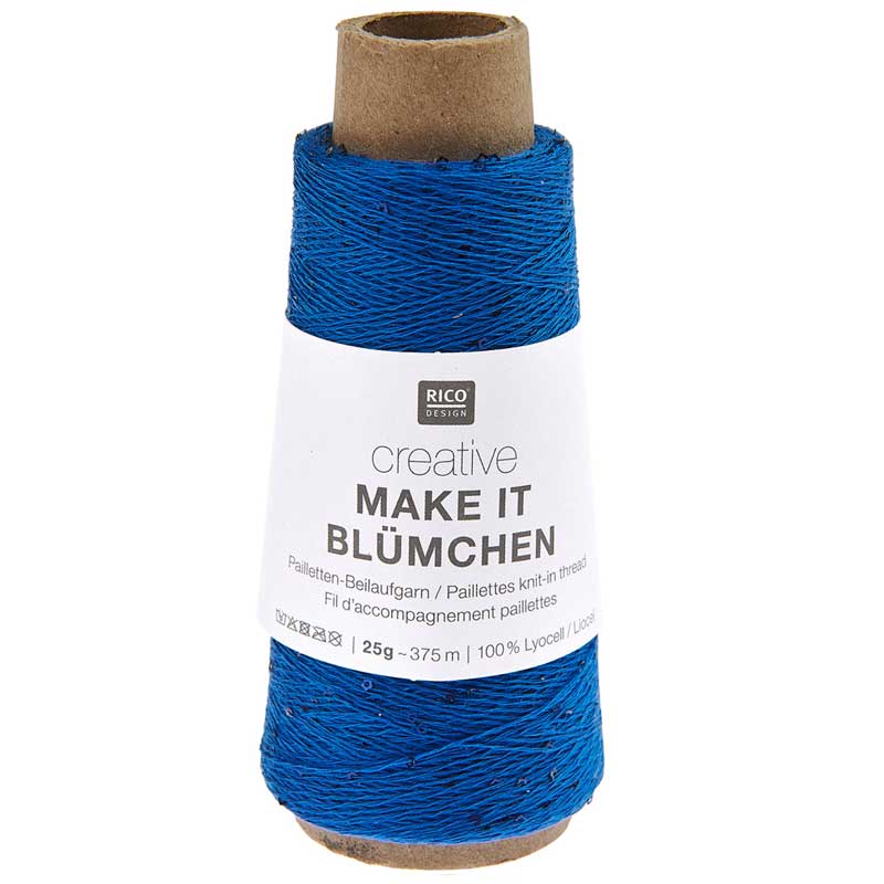 Creative Make It Blümchen garn fra Rico Design Koboltblå