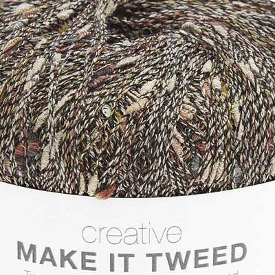 Creative Make It Tweed garn fra Rico Design Brun