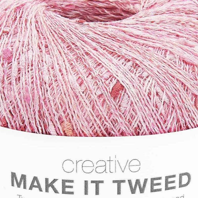 Creative Make It Tweed garn fra Rico Design Bubblegum