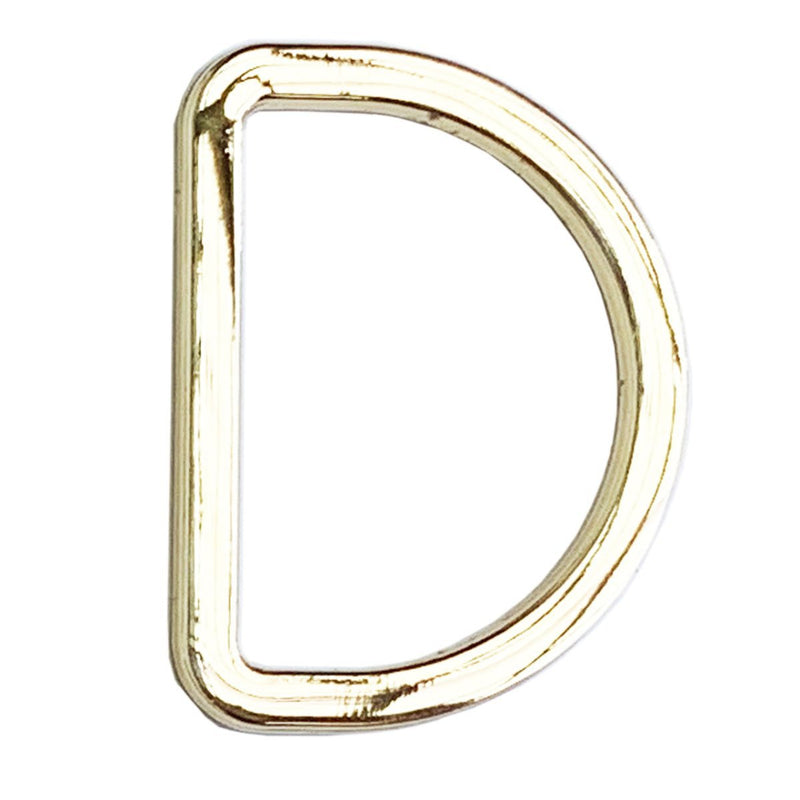 D - ring 40 mm, guld - KreStoffer