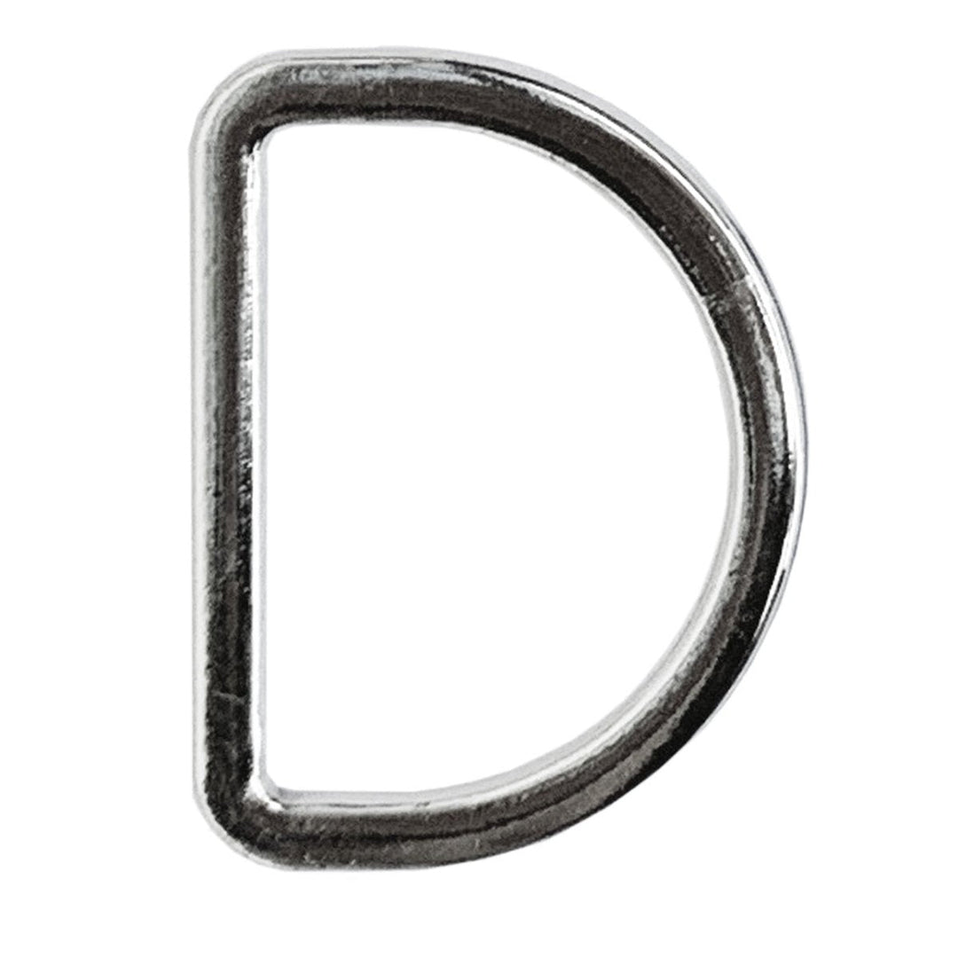 D-ring 40 mm sølv