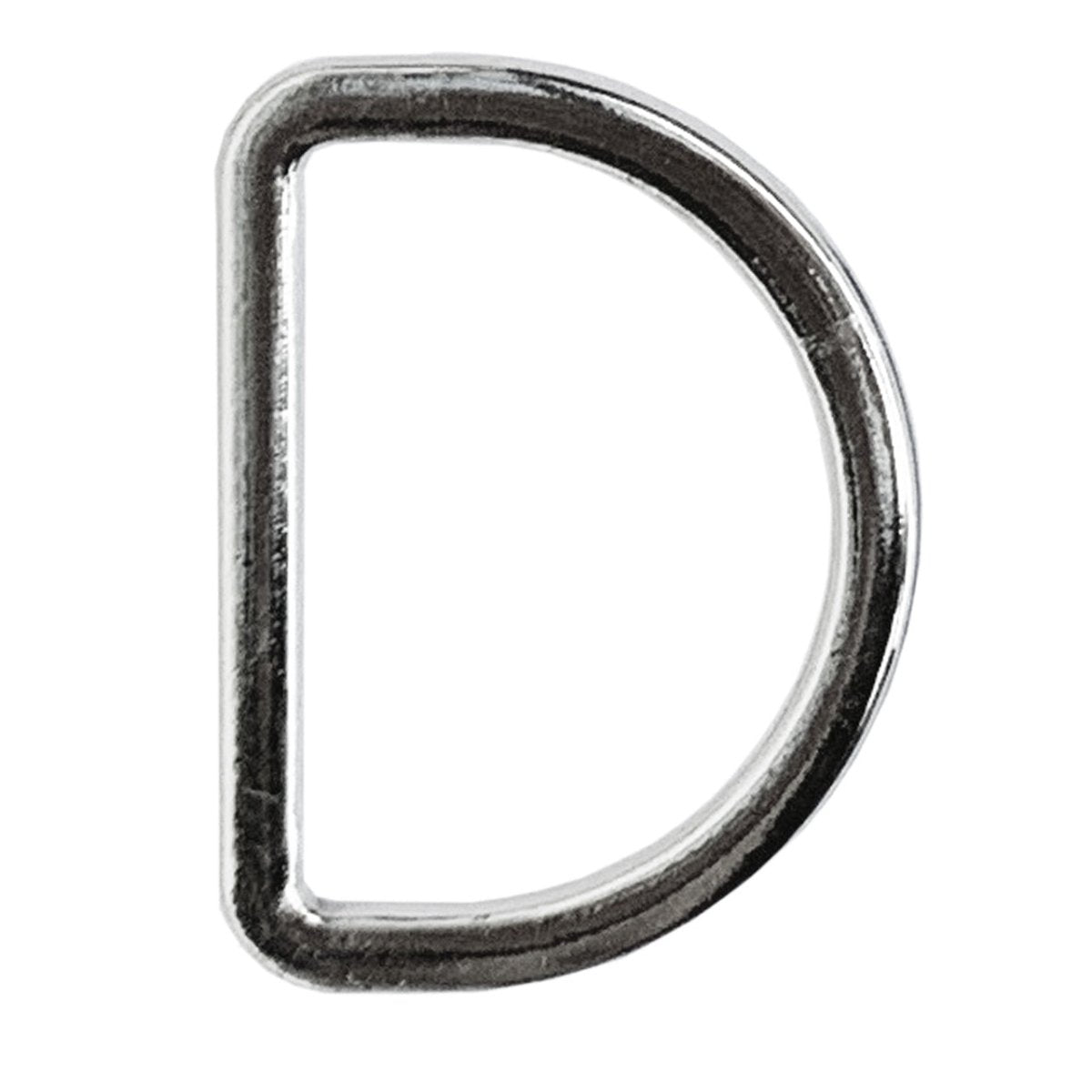 D-ring 40 mm sølv