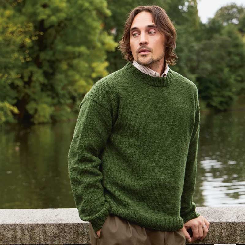 Strikkekit Damian Sweater Man 2513-5 i Atlas garn