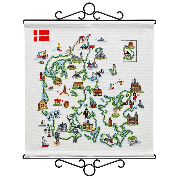 Broderikit Danmark fra Permin