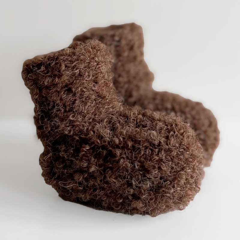 Strikkekit Bamse sæt i Drops Alpaca Bouclé