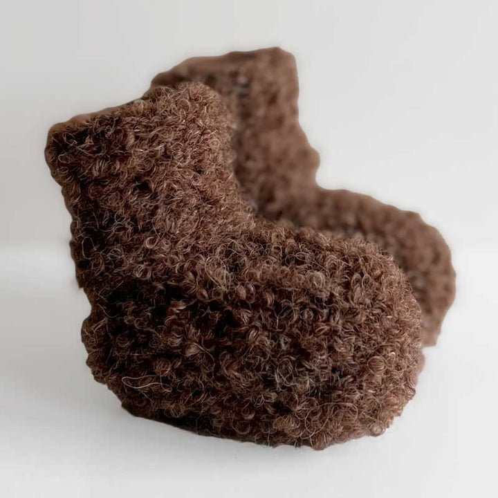 Strikkekit Bamse sæt i Drops Alpaca Bouclé