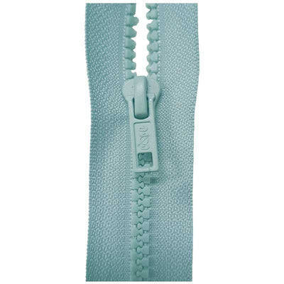 Delbar lynlås 25-80 cm, lys grå - KreStoffer