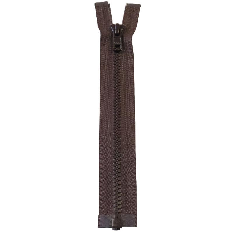 Delbar lynlås fra YKK 90-100 cm brun