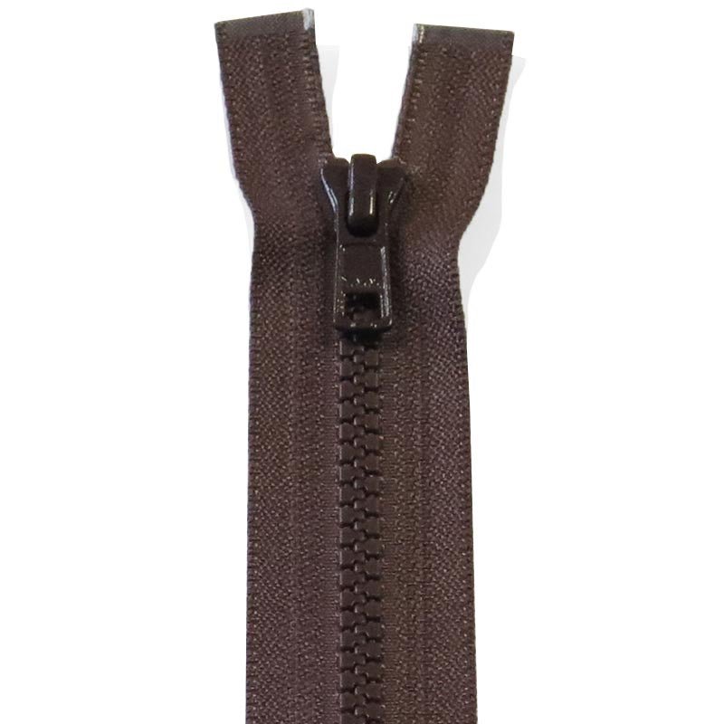 Delbar lynlås fra YKK 90-100 cm brun
