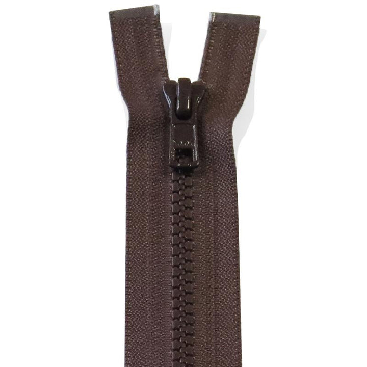 Delbar lynlås fra YKK 90-100 cm brun