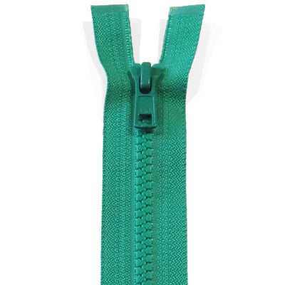 Delbar lynlås fra YKK 90 - 100 cm, grøn - KreStoffer