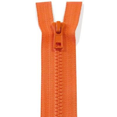 Delbar lynlås fra YKK 90 - 100 cm, orange - KreStoffer