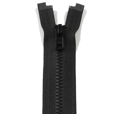 Delbar lynlås fra YKK 90 - 100 cm, sort - KreStoffer