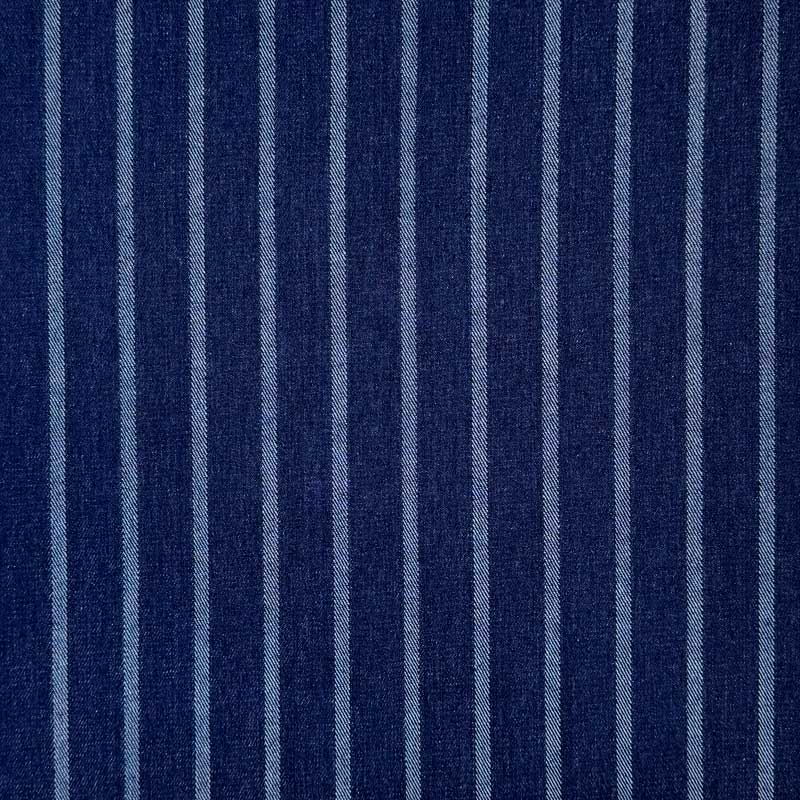 Denim med lyse striber - KreStoffer