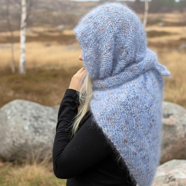 Strikkekit Diamant Shawl fra NORDIC KNIT HOUSE i Bella garn