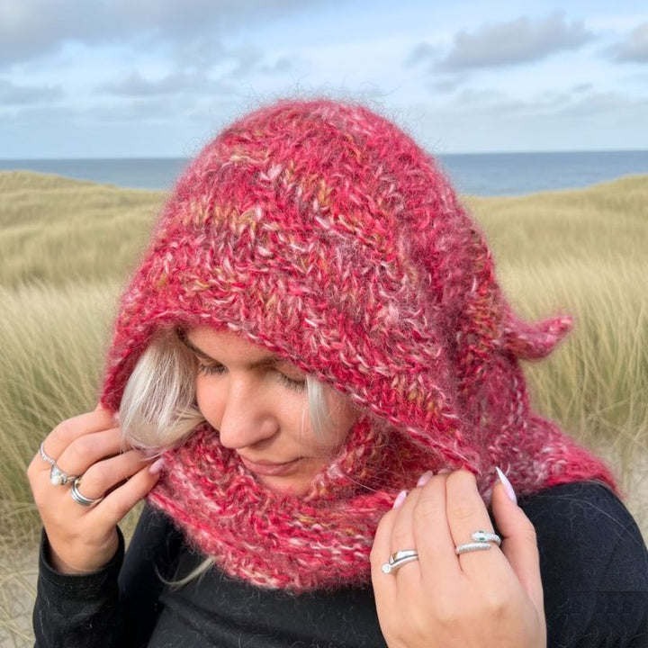 Strikkekit Diamant Shawl fra NORDIC KNIT HOUSE i Bella garn