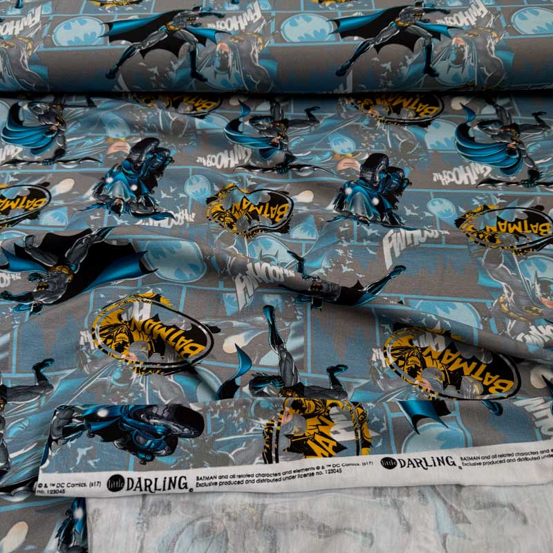 Digital bomuldsjersey med batman
