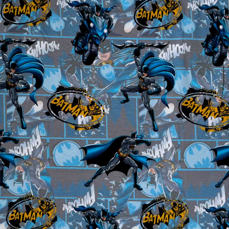 Digital bomuldsjersey med batman