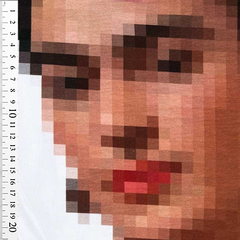 Digital bomuldsjersey med Frida Kahlo - KreStoffer
