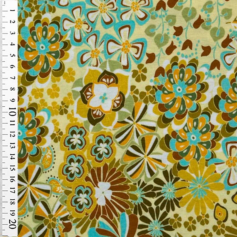 Digital viscose jersey med 60&