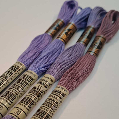 Broderigarn pakke med 21 farver