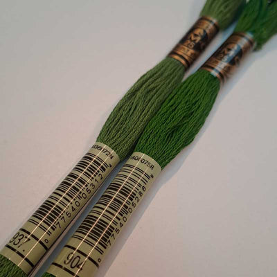Broderigarn pakke med 21 farver