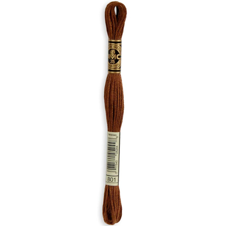 DMC broderigarn Mouliné Spécial 25 Brun 801