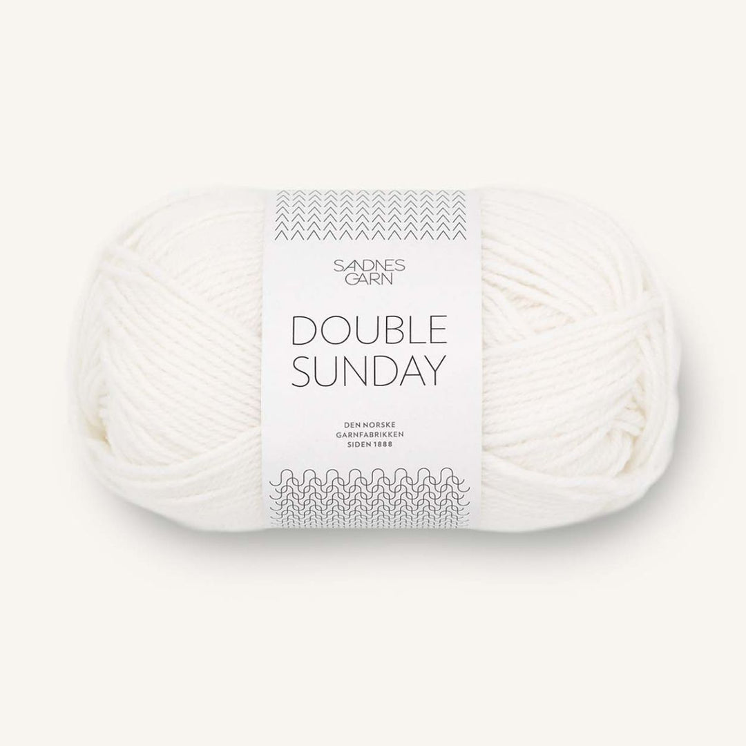 Double Sunday garn fra Sandnes Garn Hvid