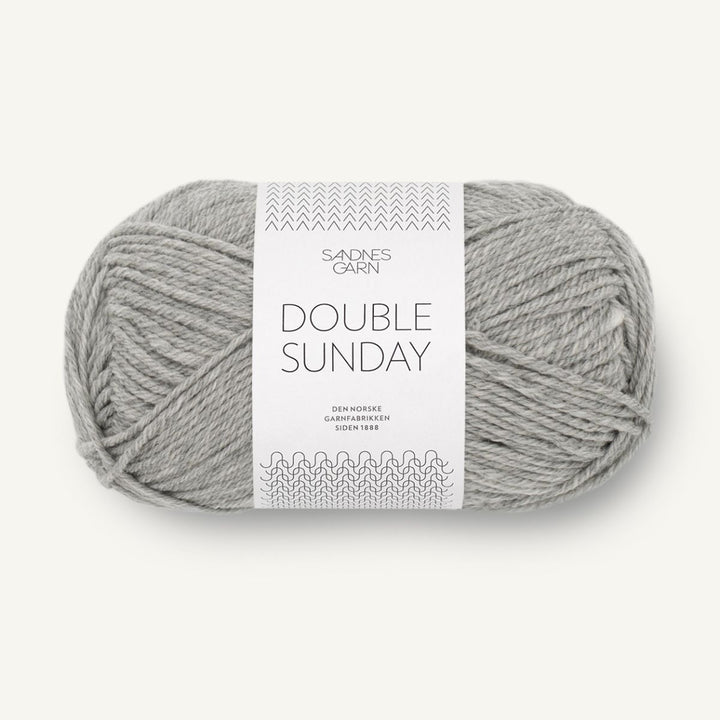Double Sunday garn fra Sandnes Garn Gråmeleret
