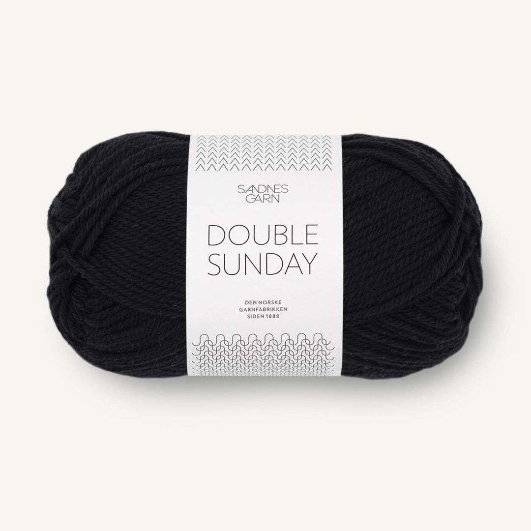 Double Sunday garn fra Sandnes Garn Sort