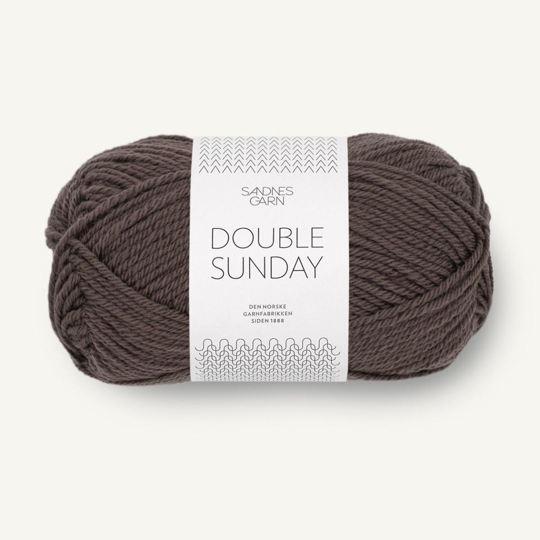 Double Sunday garn fra Sandnes Garn Mørk chokolade