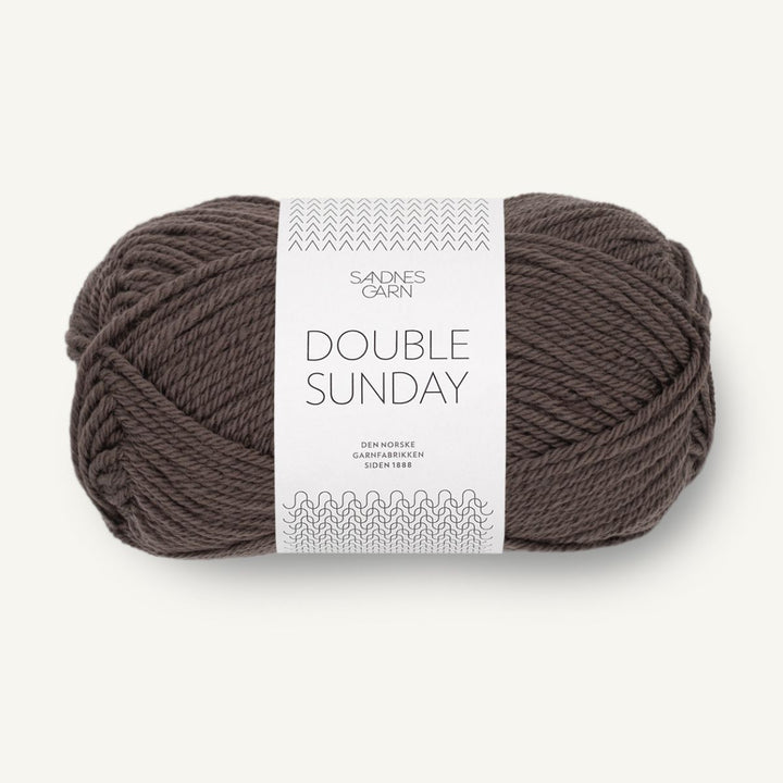 Double Sunday garn fra Sandnes Garn Mørk chokolade