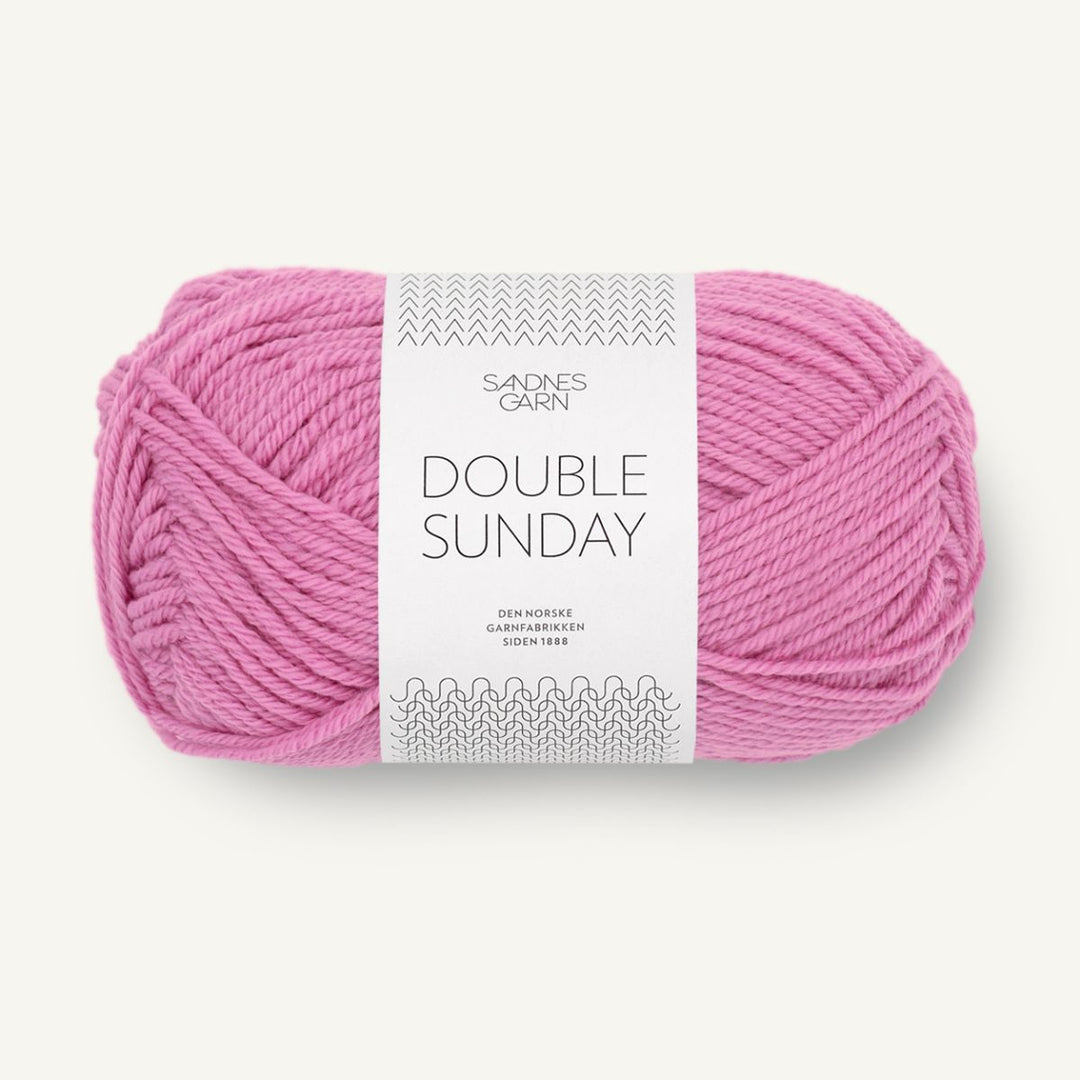 Double Sunday garn fra Sandnes Garn Shocking pink