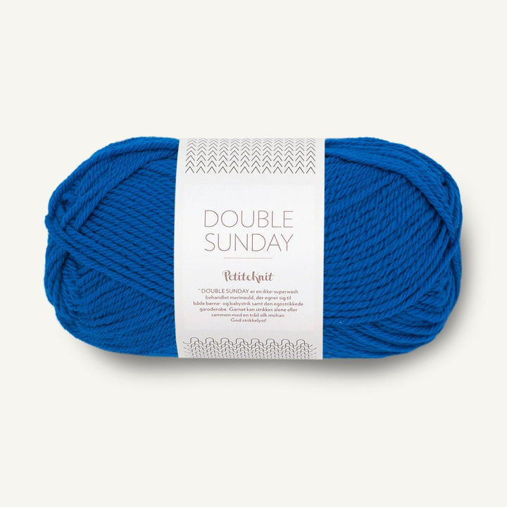 Double Sunday garn fra Sandnes Garn Electric blue PetiteKnit