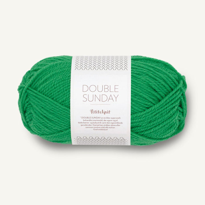 Double Sunday garn fra Sandnes Garn Statement green PetiteKnit