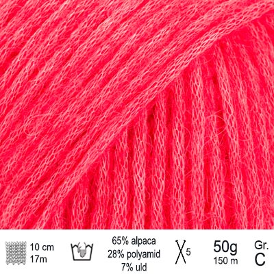 Drops Air garn Hindbærsorbet