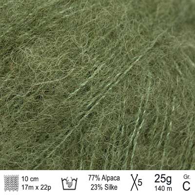 Drops Brushed Alpaca Silk garn - KreStoffer