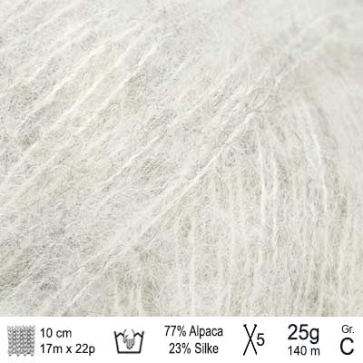 Drops Brushed Alpaca Silk garn - KreStoffer