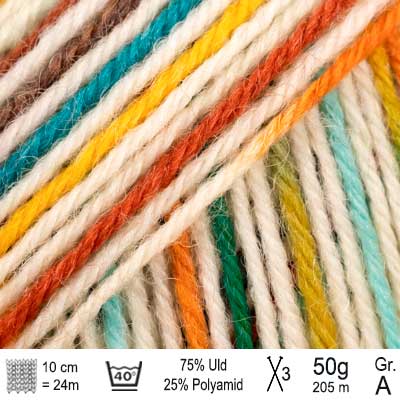 Drops Fabel garn Solkyst print