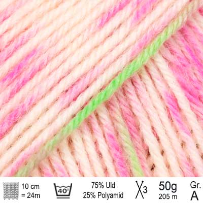 Drops Fabel garn Limekys Print