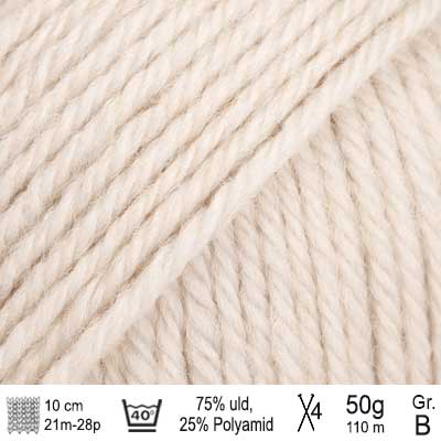 Fiesta garn DROPS 02 Lys beige