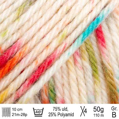 Drops Fiesta garn Vinter karnaval Print