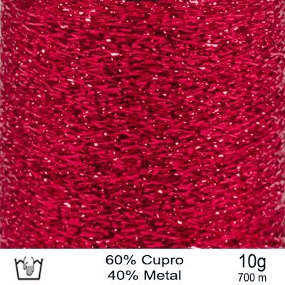 Drops Glitter garn Rød