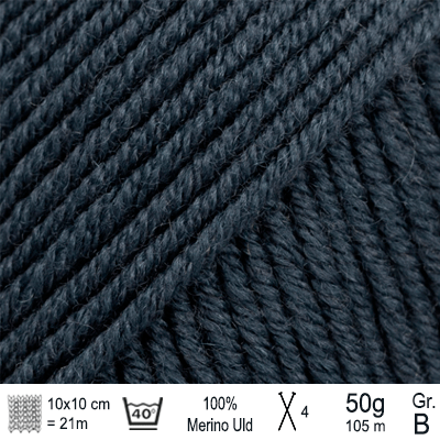 Drops Merino Extra Fine garn Midnat skygge