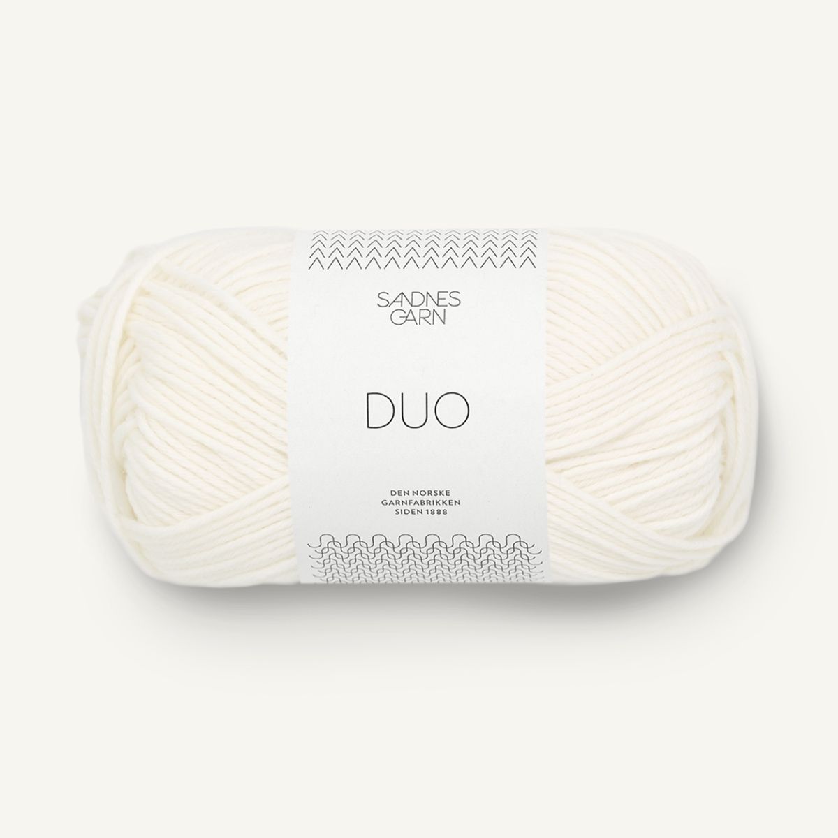 Duo garn fra Sandnes Garn Hvid