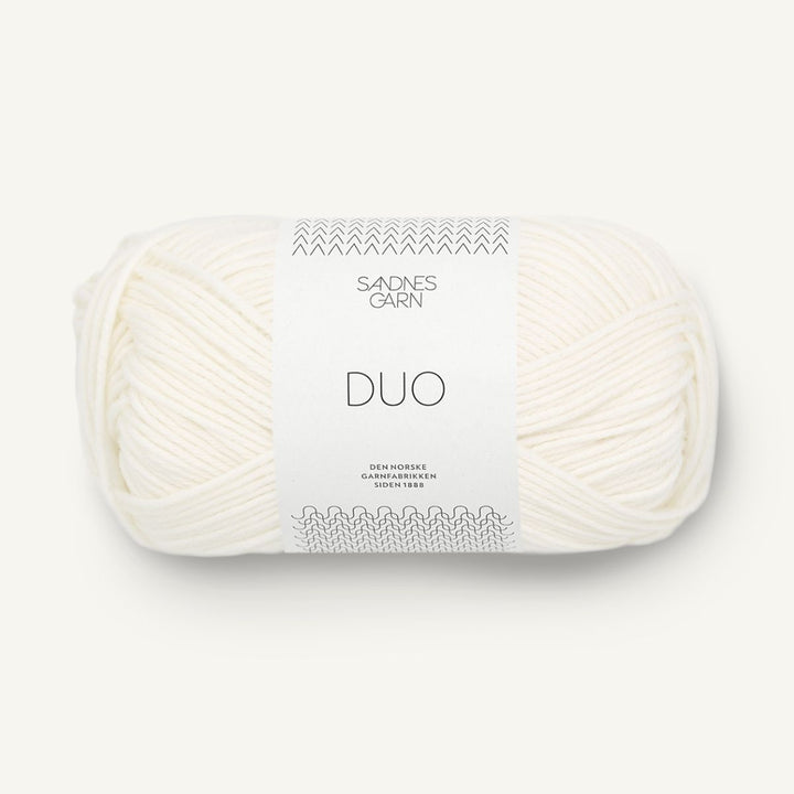 Duo garn fra Sandnes Garn Hvid