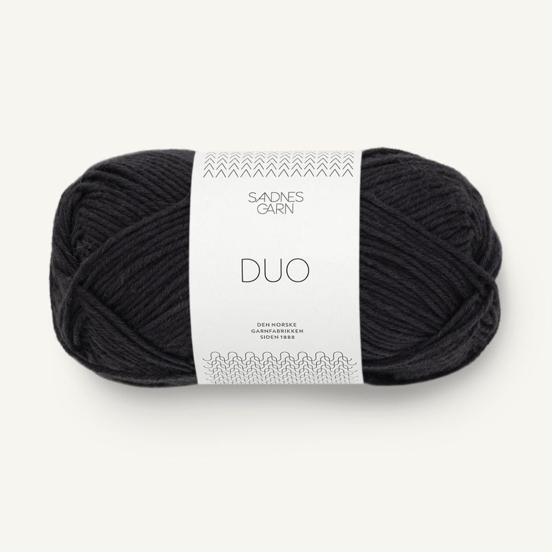 Duo garn fra Sandnes Garn Sort